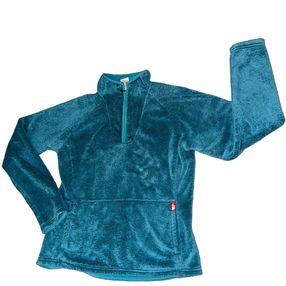 The North Face Furry Fleece Zip Jacket
Women's Size Medium (Teal Blue) Used!